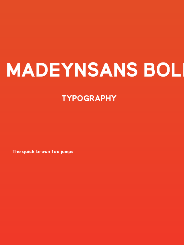 MadeynSans Bold Poster