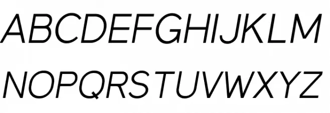 MadeynSans Light Italic Schriftart Groß