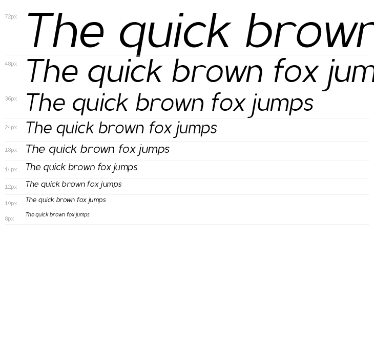 MadeynSans Light Italic Waterfall