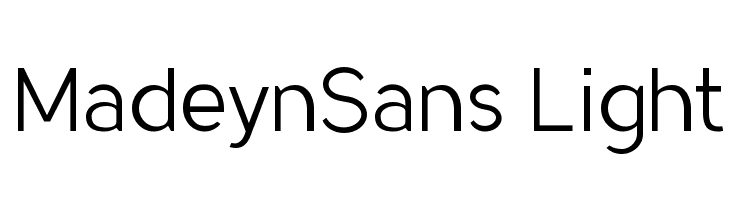 MadeynSans Light  font caratteri gratis