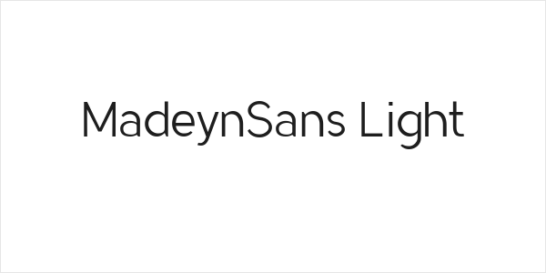 MadeynSans Light Logo