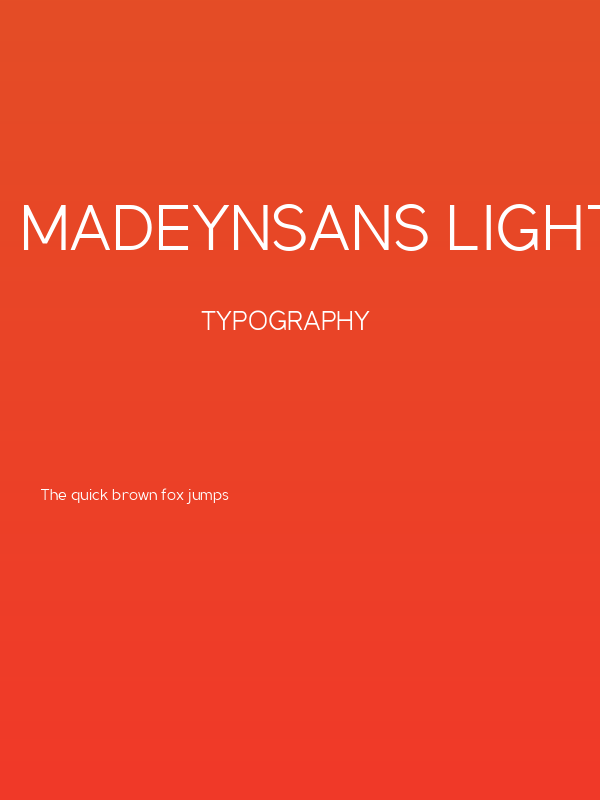 MadeynSans Light Poster