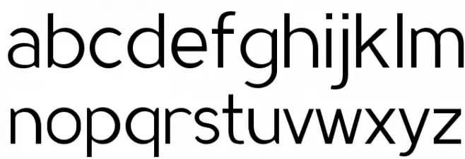 MadeynSans Light 字体 小写