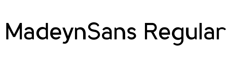 MadeynSans Regular  font caratteri gratis