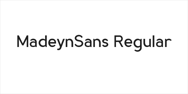 MadeynSans Regular Logo