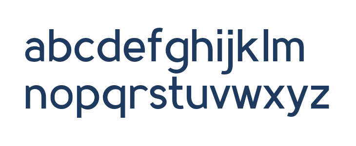 MadeynSans Regular Lowercase