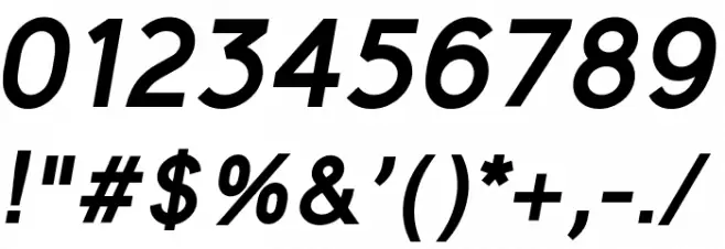 MadeynSans Semibold Italic Font OTHER CHARS