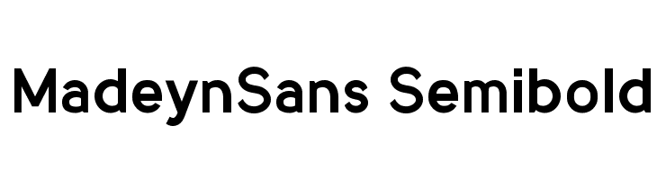 MadeynSans Semibold Font