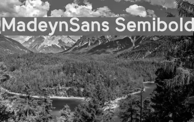 MadeynSans Semibold Font examples