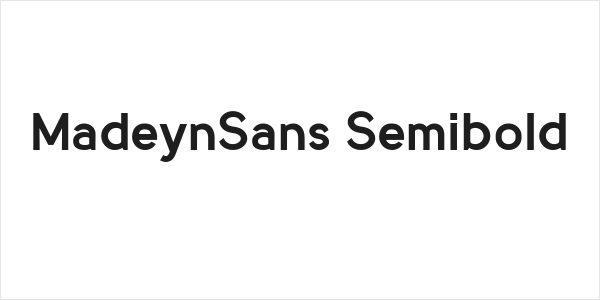 MadeynSans Semibold Logo