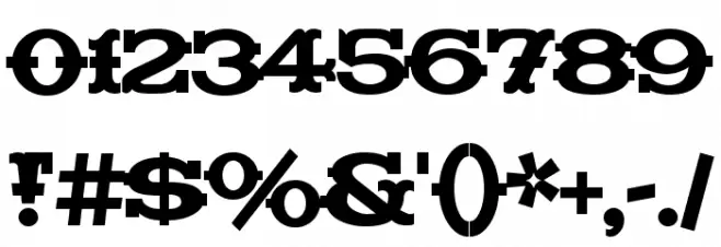 Madfont Bars Font OTHER CHARS