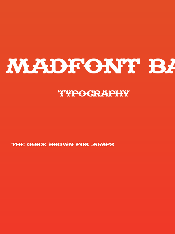 Madfont Bars Poster