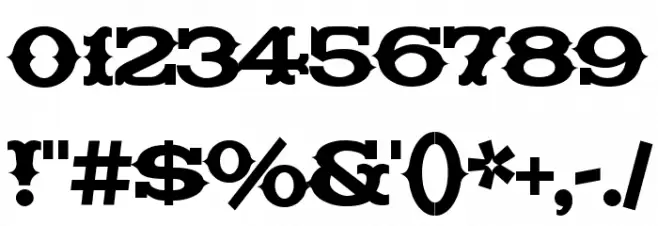 Madfont Thorns Font OTHER CHARS