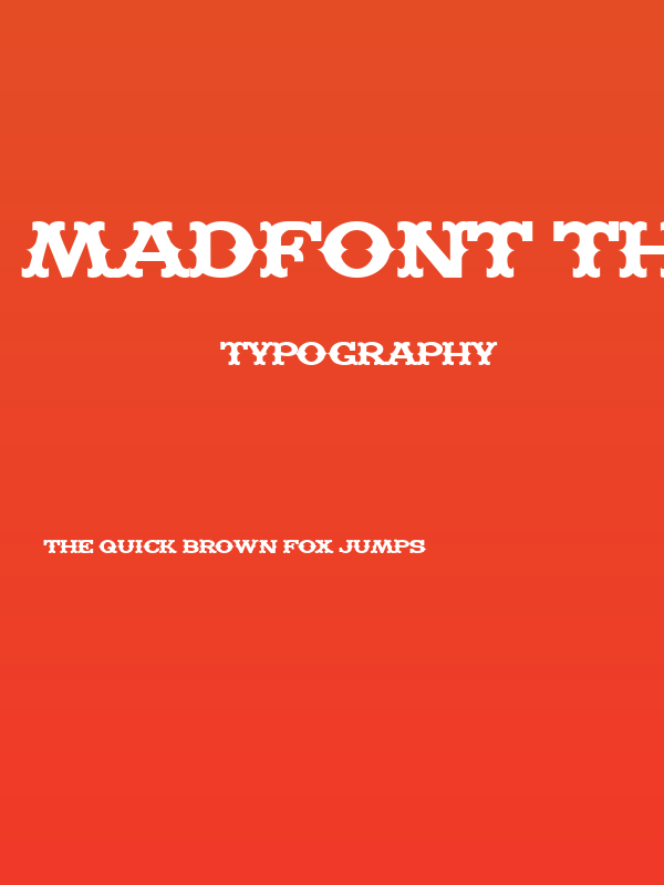 Madfont Thorns Poster