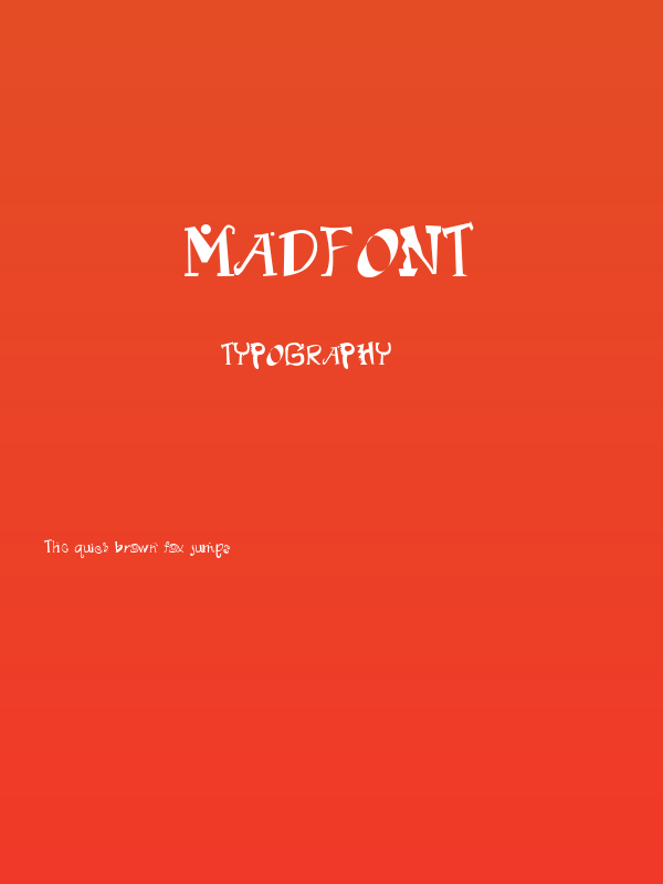 Madfont Poster