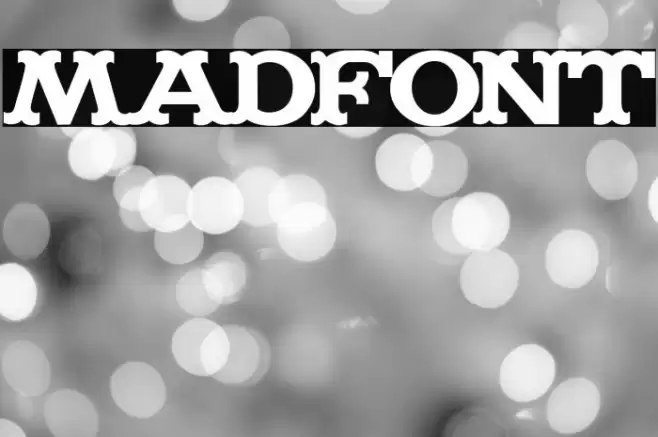 Madfont Шрифта examples