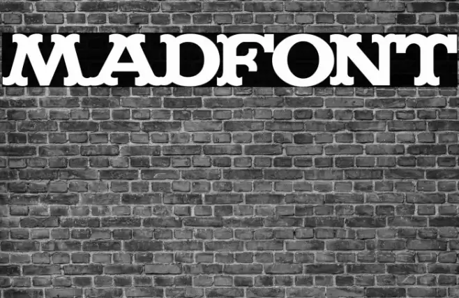 Madfont Шрифта examples