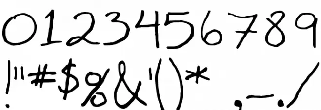 Madgecrack Font OTHER CHARS