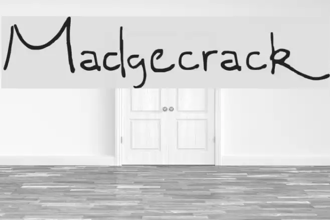 Madgecrack Font examples