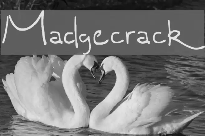 Madgecrack Font examples