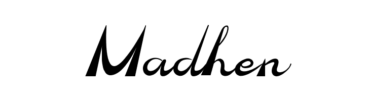 Madhen  免费字体下载