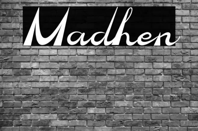 Madhen Font examples