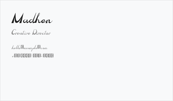 Madhen Business Card