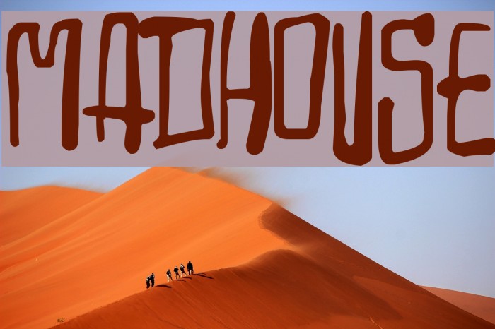 Madhouse Font examples
