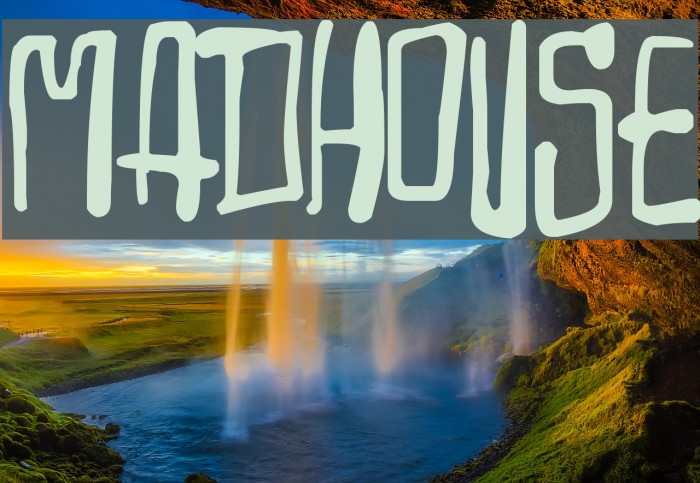 Madhouse Font examples