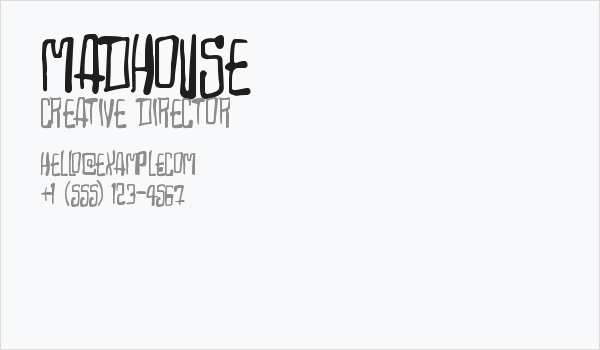 Madhouse Business Card