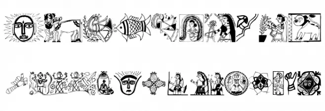 Madhubania Font OTHER CHARS