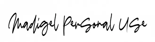 Madigel Personal Use  Frei Schriftart Herunterladen
