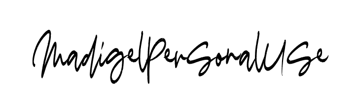Madigel Personal Use  免费字体下载
