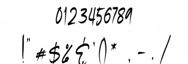 Madigel Personal Use Font OTHER CHARS