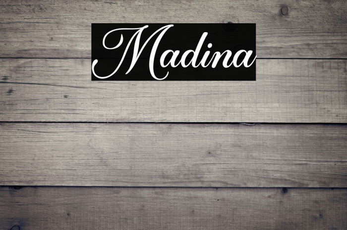 Madina Font examples