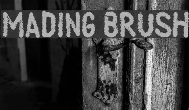 Mading Brush Font examples