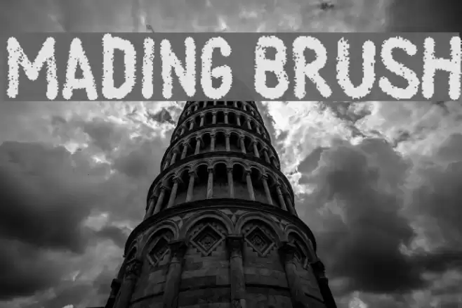 Mading Brush Font examples