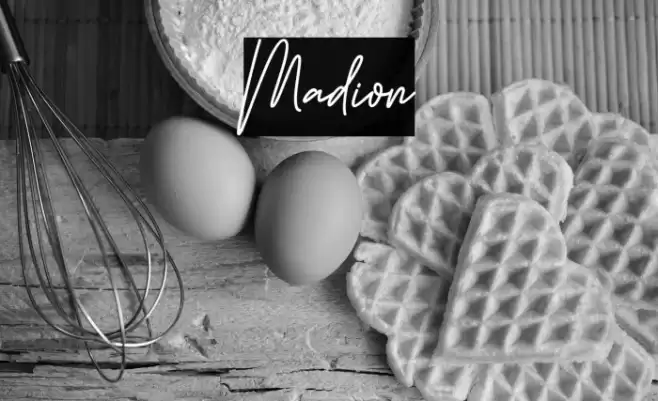 Madion Font examples