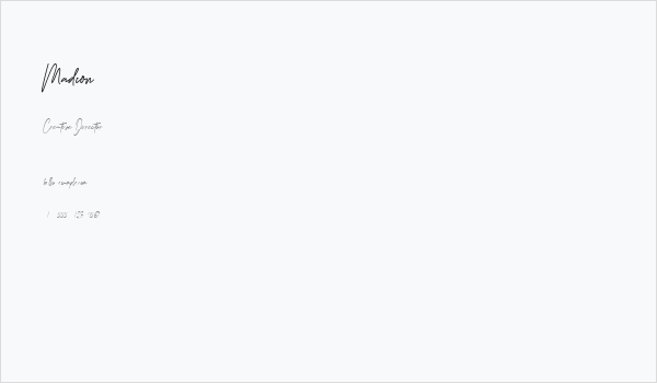 Madion Business Card