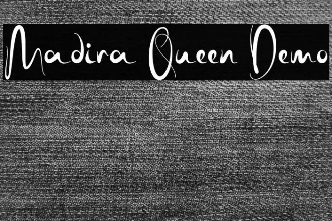 Madira Queen Demo Font examples