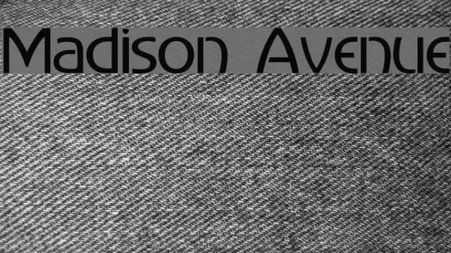Madison Avenue Caratteri examples