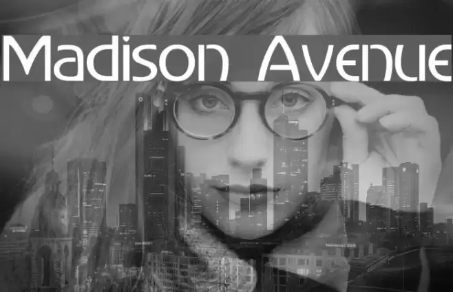 Madison Avenue Caratteri examples