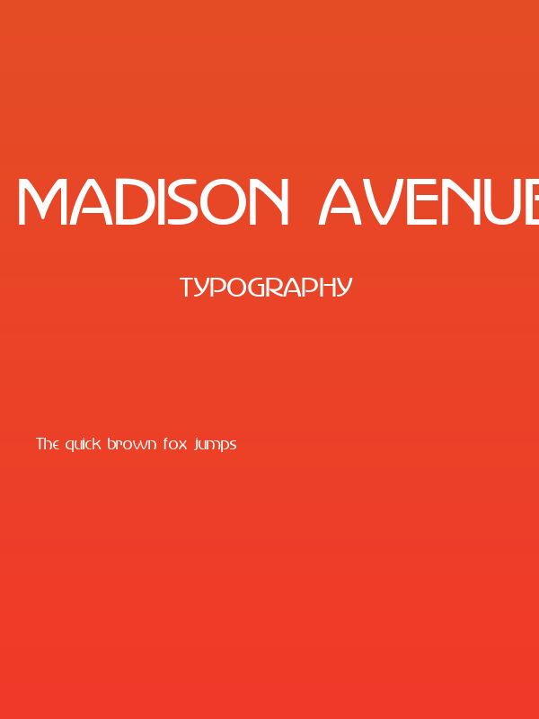 Madison Avenue Poster