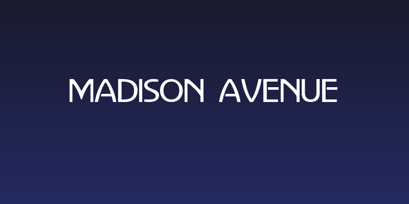 Madison Avenue Social Header
