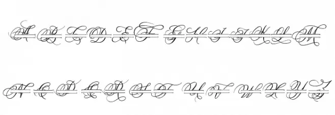 Madison Monogram Schriftart Groß