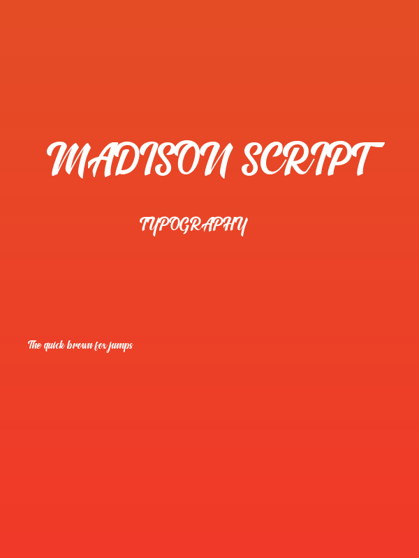 Madison Script Poster