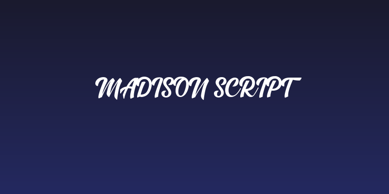 Madison Script Social Header