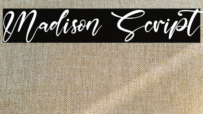 Madison Script Example 2