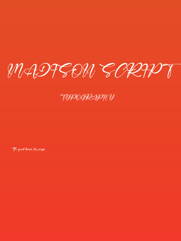 Madison Script Poster