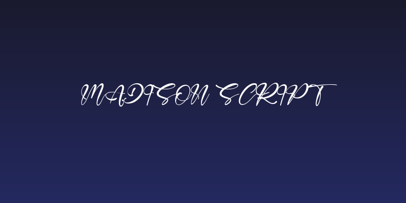 Madison Script Social Header